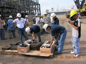 200 ton loadcells used for weighing of modules
